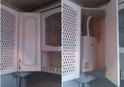 газовая колонка интерьер кухни