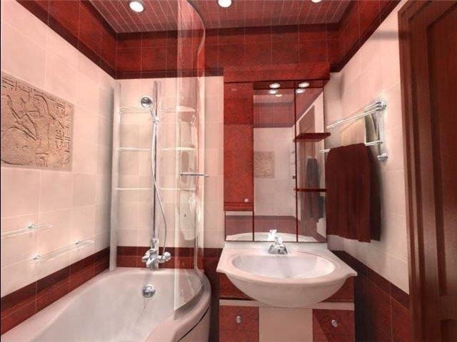 неплохой дизайн ванной комнаты своими руками