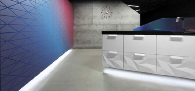 кухонная комната в стиле современного оригами