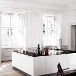 дизайн черно белой кухни фото