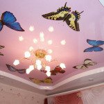 современные потолки из гипсокартона фото
