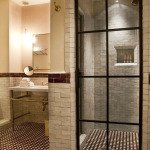 дизайн душевой кабины из плитки фото