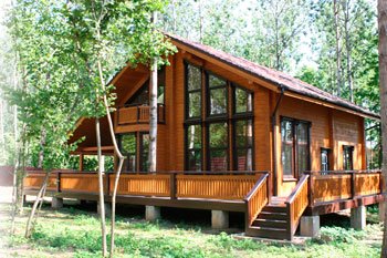 Красивые дома из клееного бруса