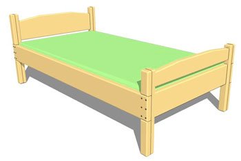 кровать из дерева